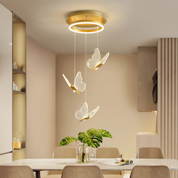 Flutter Glow Butterfly LED Pendant Light – Whisper of Magic