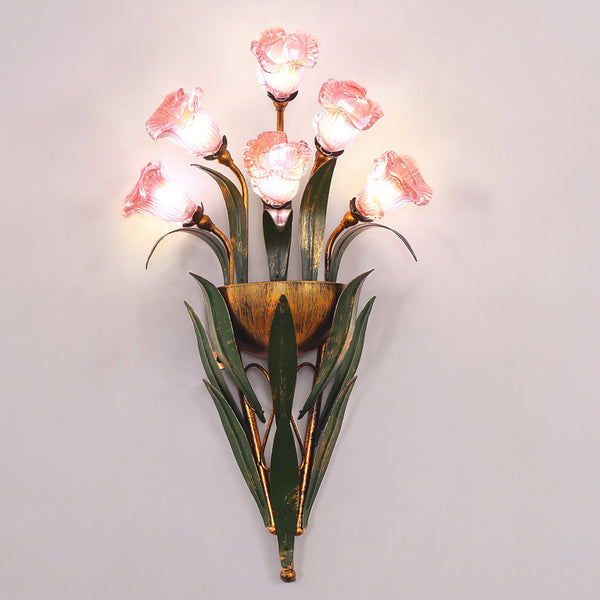 Blossom Elegance Floral Wall Sconce