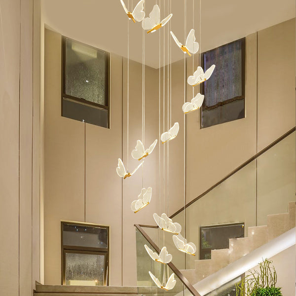 Flutter Glow Butterfly LED Pendant Light – Whisper of Magic