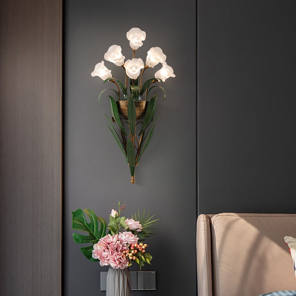 Blossom Elegance Floral Wall Sconce